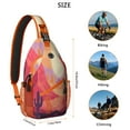 thumbnail image 5 of Sling Bag Cactus Desert Travel Sling Bag Travel Bag Hiking Bag for Men Women, 5 of 6