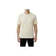 thumbnail image 2 of Mens Dressy T-Shirt  LOG-IN UOMO Soft Crew Neck Corded Short Sleeves 218 Ivory, 2 of 2
