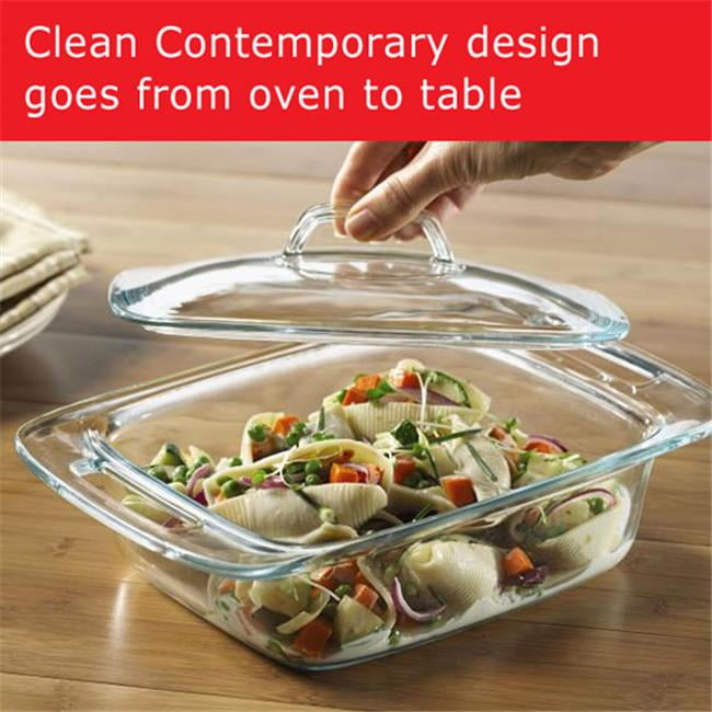 Pyrex easy grab 2qt glass casserole dish with lid hotsell