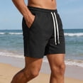 thumbnail image 2 of FRSASU Sweat Shorts for Men Cotton Athletic Casual Shorts with Pockets for Gym Workout Lounge Comfy Summer Shorts Clothes Black, 2 of 7