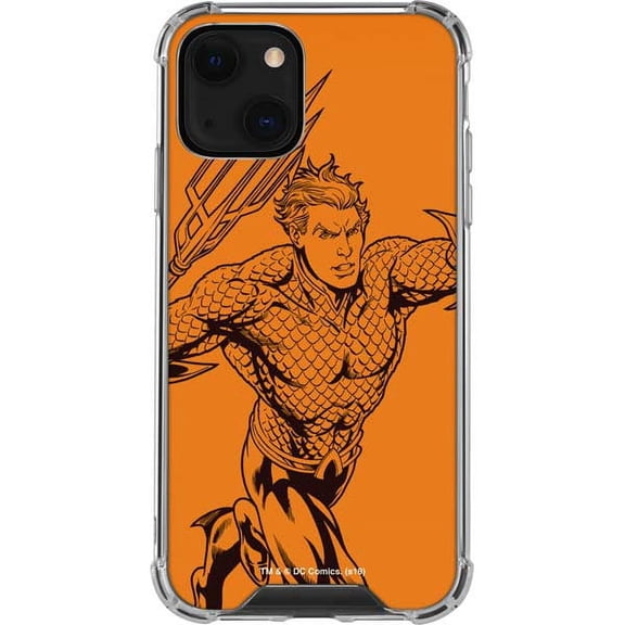 Skinit DC Comics Aquaman Comic Pop iPhone 13 Clear Case