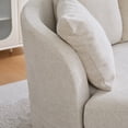 thumbnail image 4 of Eyisean 73.8" Modern Plush Chenille Curved Loveseat Sofa, Cozy 2-Seater Curved Cloud Couch with Cushion & Wood Frame, Comfy Deep Seat Sofa for Living Room, Apartment, Small Spaces, 4 of 12