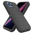 thumbnail image 4 of Asuwish Compatible with T-Mobile Revvl 6/6X 5G Phone Case Hybrid Rugged Shockproof Hard Protective Drop Proof Full Body Heavy Duty Mobile Cell Cover for Tmobile Revvl6 X Revvl6X Women Men Black, 4 of 6