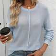 thumbnail image 6 of Nmnitkp Sweaters for Women High Quality Healthy Fabric Women's 2025 Winter Pullover Sweater Casual Long Sleeve Crewneck Loose Chunky Knit Jumper Tops Blouse, 6 of 7