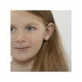 thumbnail image 3 of 925 Sterling Silver Butterfly CZ Screw Back Earrings for Toddlers Young Girls, 3 of 9