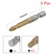 thumbnail image 2 of Uxcell 1/4" Hex Shank 2" Length #2 Puntas de destornillador Phillips antideslizantes de acero S2, paquete de 5, 2 of 5