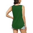 thumbnail image 3 of Fantaslook Tank Tops for Women Pleated Square Neck Sleeveless Summer Tops Curved Hem Flowy Shirts, 3 of 10