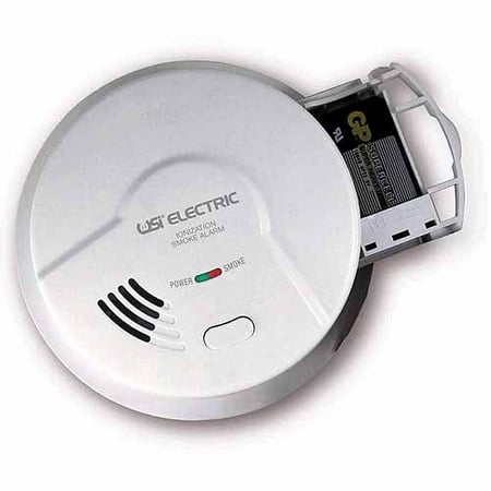 USI Electric 5304 Hardwired Ionization Smoke and Fire Alarm with Battery