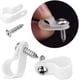thumbnail image 3 of 100 Clips R De Nailon Blanco Brillar Retenedor De Gestión De Cables Reutilizable Con 100 Tornillos, 3 of 5