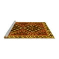 thumbnail image 2 of Ahgly Company Machine Washable Indoor Rectangle Persian Yellow Traditional Area Rugs, 6' x 9', 2 of 4