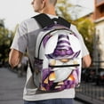 thumbnail image 3 of Gukieu Halloween Gnome With Pumpkins Print Backpack, Waterproof Backpack with Adjustable Shoulder Straps, Suitable for Campus, Business, Travel, Unisex, 3 of 6