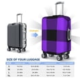 thumbnail image 4 of Gukieu Purple Buffalo Plaid Print Suitcase Protective Cover, Elastic Zipper Buckle Suitcase Protective Cover, Suitable for Travel, Business Trip-Medium, 4 of 7