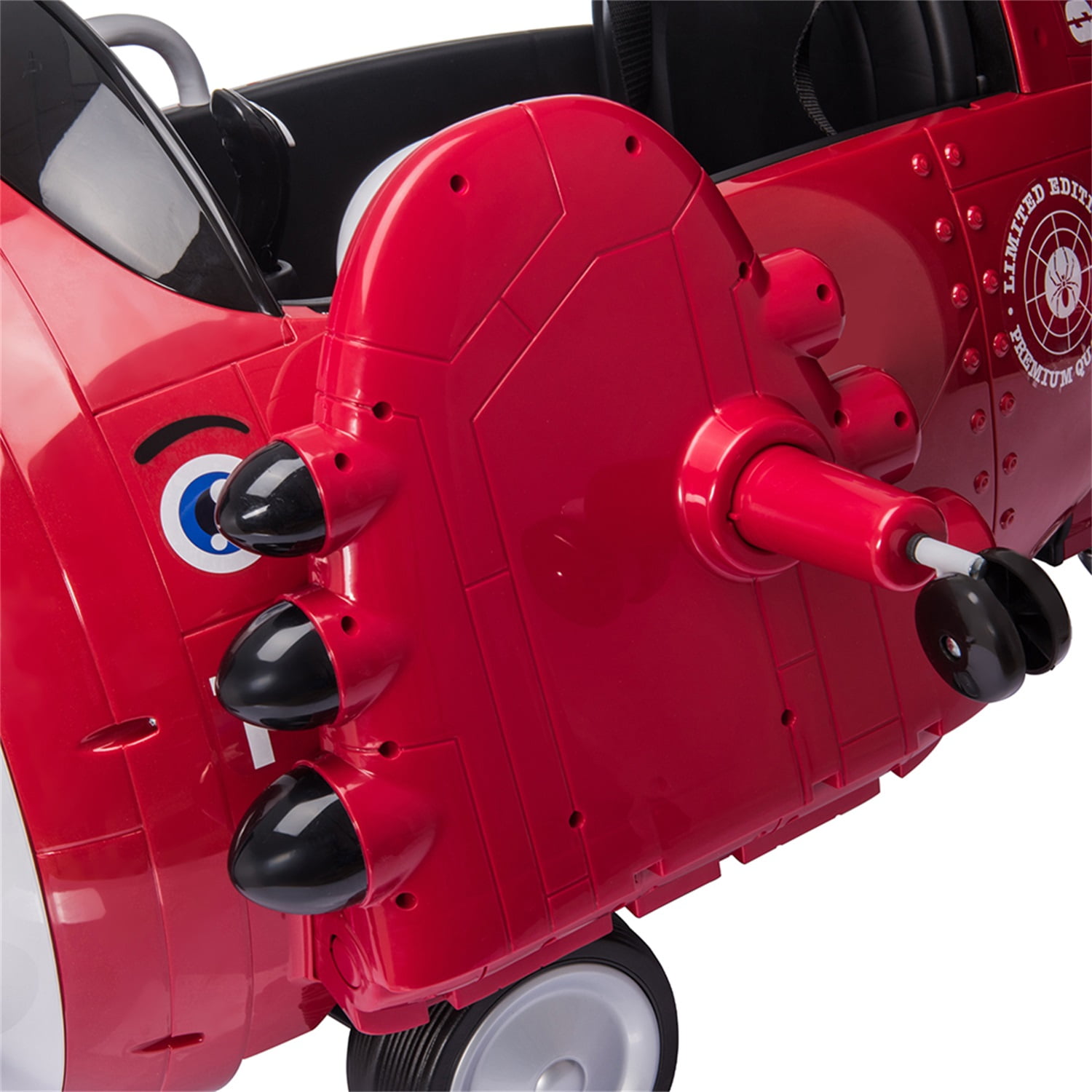 CIPACHO 12V Children's Electric Ride On Airplane, Car for Kids Vehicle with Bombing Sound, Joysticks Operation, FM Radio, Remote Control, Best Gift for Aged 3-8, Red CIPACHO 12V Children's Electric Ride On Airplane, Car for Kids Vehicle with Bombing Sound, Joysticks Operation, FM Radio, Remote Control, Best Gift for Aged 3-8, Red