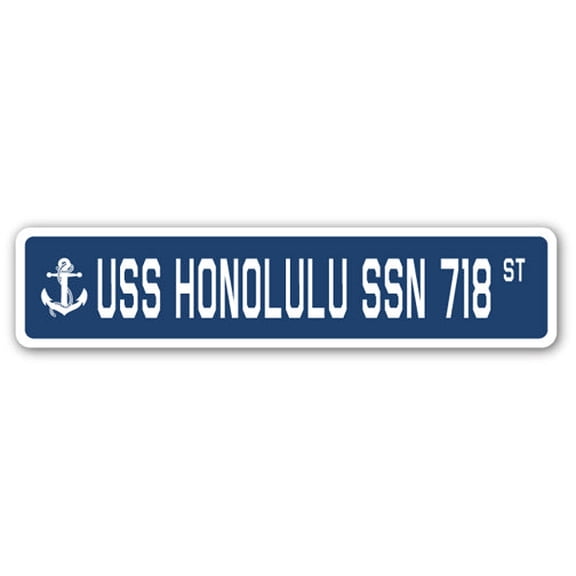 USS HONOLULU SSN 718 Street Sign us navy ship veteran sailor gift