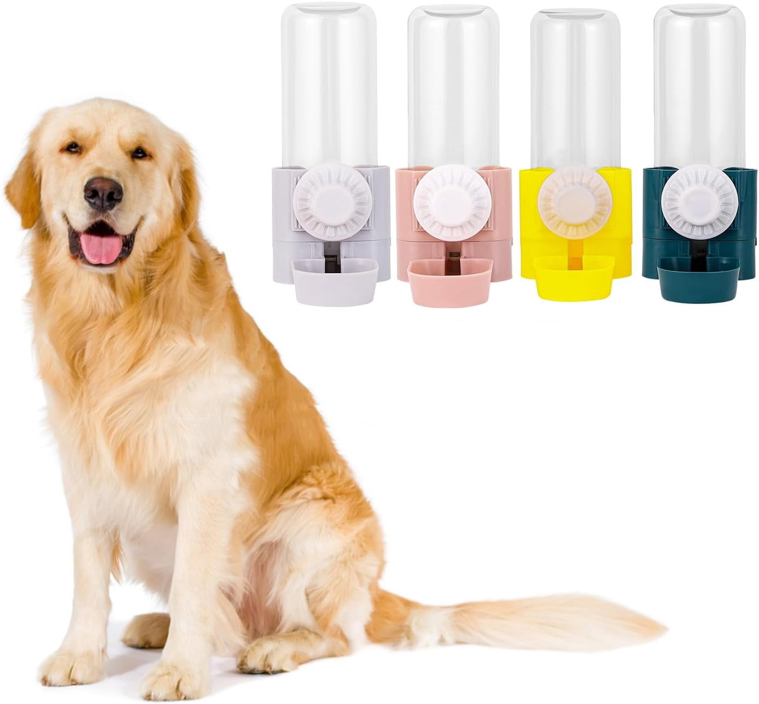 RKXQT Water Dispenser for Pet Cats Automatic Water Bowl Hangable Dog Watering Feeder Drinking Dispenser for Small Dogs Kennels