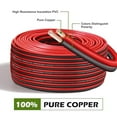 thumbnail image 2 of 100FT 22/2 Red Black Extension Cord, 22AWG OFC 12V/24V DC Wire for LED Strips Lamp Lighting, Hookup Wire$$Tools & Hardware Other, 2 of 7