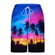 thumbnail image 5 of Pantalones Cortos para Hombre Cintura Elástica con Bolsillos, Forro de Impresión de Moda Casual para la Playa, Al Aire Libre Y el Uso Diario, 5 of 6