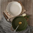 thumbnail image 4 of Rustic Serving Bowl, Deep Ceramic Dish w/ Twisted Rope Handles for Fruit, Salad & Bread (8/10-Inch), 4 of 6