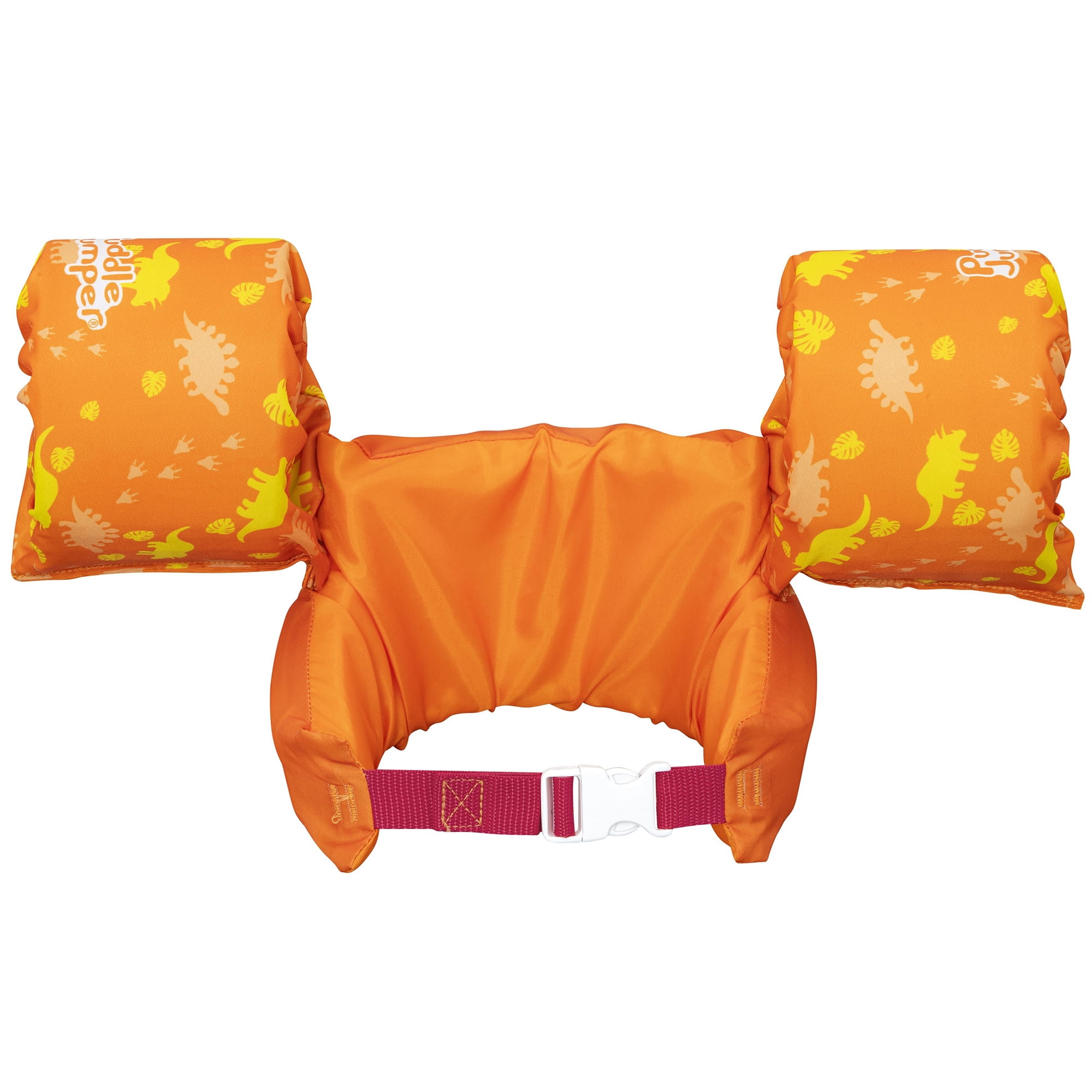 Puddle Jumper: Fabric Life Vest With Armbands - T-Rex - Float Jacket, Swim & Water Accessory, Adjustable Back Buckle, 33-55lb Cap, Toddlers & Kids 2+
