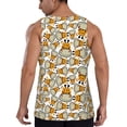 thumbnail image 3 of Easygdp Giraffes Head Men's Tank Top, Sleeveless Muscle T Shirts, Breathable, Quick-Dry, Loose for Gym, Running, Fitness - XX-Large, 3 of 9
