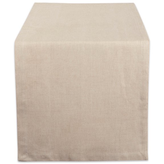 DII Solid Chambray 14x72" Cotton Table Runner