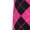 White, variant on pink and black argyle for Women Casual Calf Socks - Cute Crew Socks - Thin Soft Above Ankle Socks Size 5-11