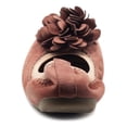 thumbnail image 4 of Ollio Women's Shoes Faux Suede Decorative Flower Slip On Comfort Light Ballet Flat ZY00F55, 4 of 6