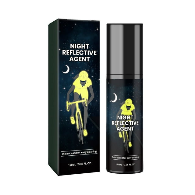 Night Bike Gear Glow Spray 100ml Reflective Marker For Clothes Fluorescent Coating Enhanced Visibility Cycling Accessory for Light Fixtures Jelly Rings Club Lights Strip Light Covers for Classroom