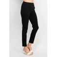 thumbnail image 3 of Counterparts banded mid waist slim leg stretch crepe pant by Curated Brands, 3 of 12