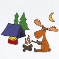 thumbnail image 2 of CafePress - Funny Moose Camping Body Suit - Baby Light Bodysuit, Size Newborn - 24 Months, 2 of 4