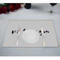 thumbnail image 1 of ABPHQTO PSI Love You Ink Calligraphy Black White Poster Lettering Table Placemat Food Mat 30x45 cm Paquete de 2., 1 of 2