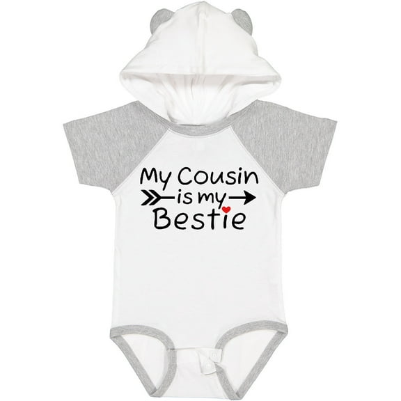 Inktastic My Cousin is My Bestie Boys or Girls Baby Bodysuit