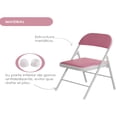 thumbnail image 4 of 6 sillas plegables de oficina acojinadas ilios innova  Rosa, 4 of 5
