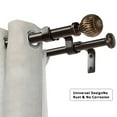 thumbnail image 6 of Urbanest 5/8" Adjustable Double Curtain Rods Set with Volle Finials, Bronze Gold, 28"-120", 5/8 Inches Front and 1/2 Inches, 6 of 7