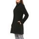 thumbnail image 4 of Abrigo de invierno de una sola botonadura con cuello Peter Pan para mujer INSPIRE CHIC XS negro, 4 of 7