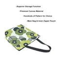 thumbnail image 3 of FORMRS Womens Canvas Tote Bag with Zipper Inner Pocket Shoulder Handbag, Gray Floral, 3 of 7