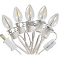 thumbnail image 1 of 5 Base C7 String Bulbs Christmas Village Light Accessory Cord With 5 Led Light Bulb, 1 of 5