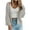 Light gray, variant on Women's Fall Winter Chunky Knit Open Front Cardigan Long Sleeve Button Detail Loose Fit Cozy Outerwear Jacket
