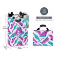 thumbnail image 2 of Yayeee Freestanding Laundry Hamper with Handle Collapsible Large Storage Basket for Clothes, Abstract Drawing, 2 of 7
