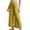 Yellow, variant on cocolona Womens Summer Casual Splited Palazzo Pants Elastic Waist Straight Wide Leg Pants with Pockets