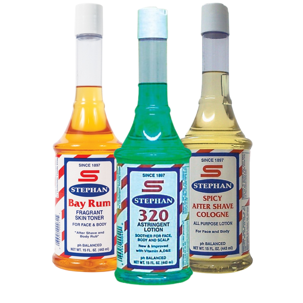 Stephan® Shaving Kit Bay Rum, Spicy Aftershave, 320 Astringent 15