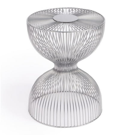 Beaumont Lane Silver Metal End Table