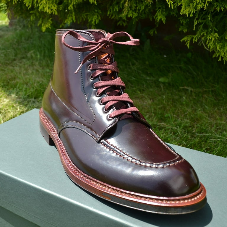 Flat Wide Waxed Boot Laces 54 Burgundy Walmart