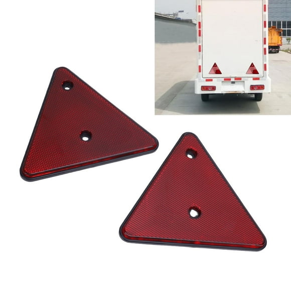 Reflector 2pcs Red  Reflectors High Visibility Trailer Safety Reflectors for Mailbox Trucks Boats SUV RV Tractor