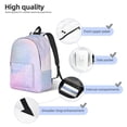 thumbnail image 2 of Japuie Rainbow Durable Canvas Laptop Backpack - Water-Resistant, Adjustable Shoulder Strap, Large Capacity for 15-17in Laptops, Stylish & Lightweight for School, Work & Travel, 2 of 5