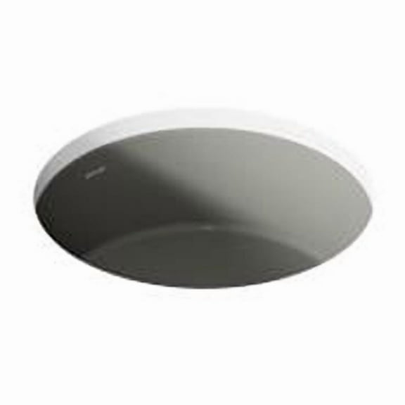 Open Box Kohler 2883-58 15.75 in. Round Undermount Bathroom Sink - Thunder Gray