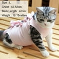 thumbnail image 3 of 1pcs printed model cat spay/neuter suit Cat postoperative suit weaning clothes Breathable pet clothes - L, 3 of 5