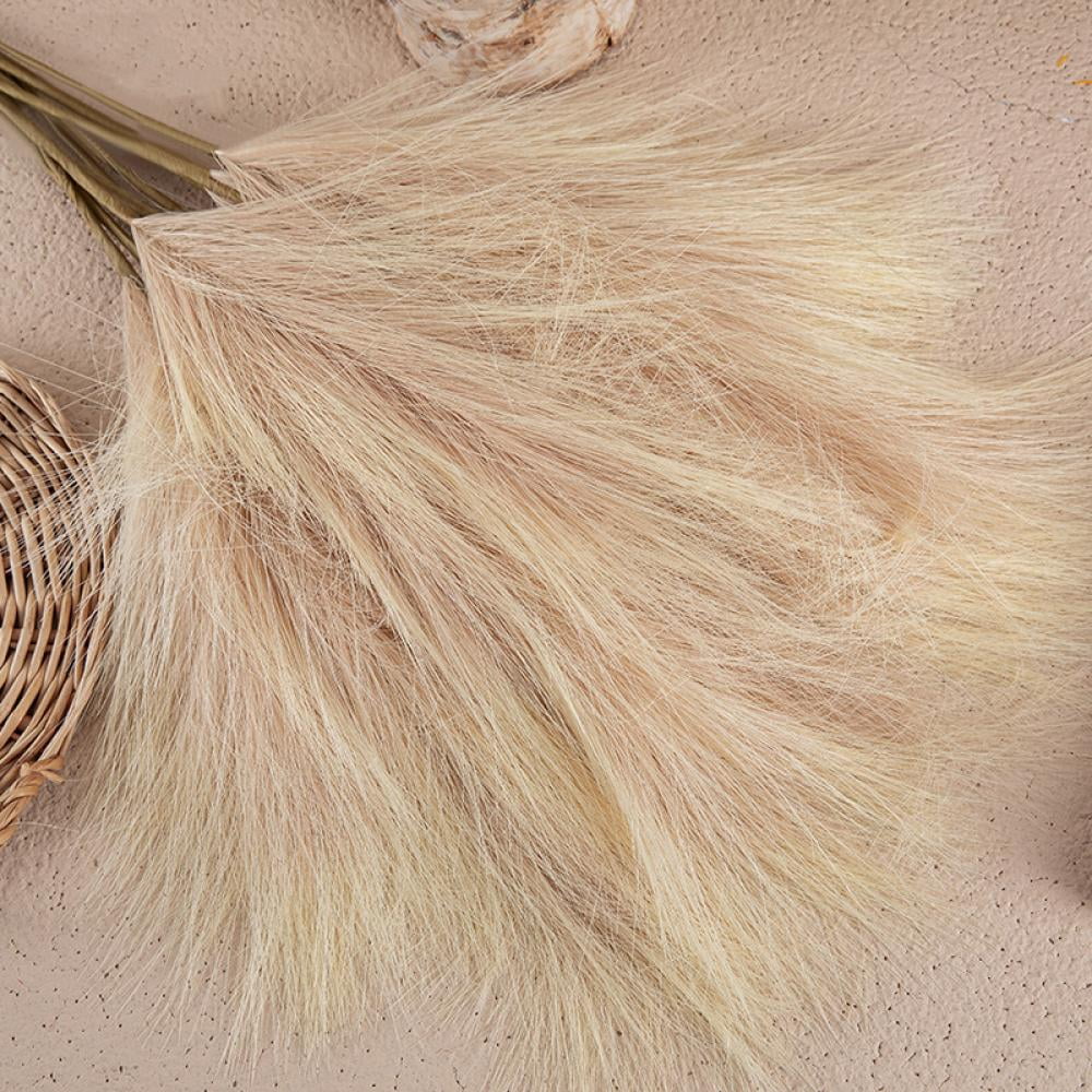 Faux Pampas Grass,5pcs Artificial Pampas Grass,30in Fluffy Fake Pompous Grass,Dried Pompas Grass