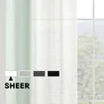 thumbnail image 4 of (2 pack) Mainstays Windowpane Sheer Curtain Panel Pair, Set of 2, Soft Sea, 38" W x 84" L, 4 of 9