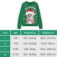 thumbnail image 7 of Aideaone Girls Boys Christmas Sweatshirts Unisex Funny Xmas Print Pullover Inner Fleece Long Sleeve Top Shirt 5-12 Years, 7 of 7